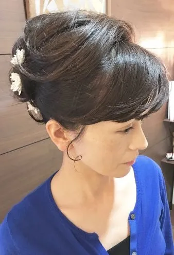 大人フェミニン アップスタイル