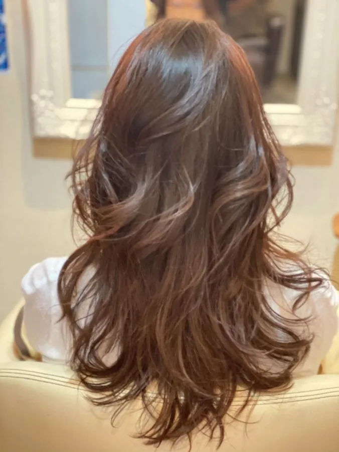 大人のロングレイヤー